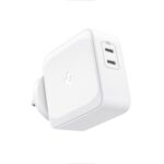 Spigen Fast Charging Adapter Total 70w, GaN, PD Support, BIS Certified, for iPhone 16/15/14(Pro,Pro Max,Plus), Galaxy S25/S24, Vivo, Oppo, iPad, MacBook and More (PE2007IN) - White - Image 2