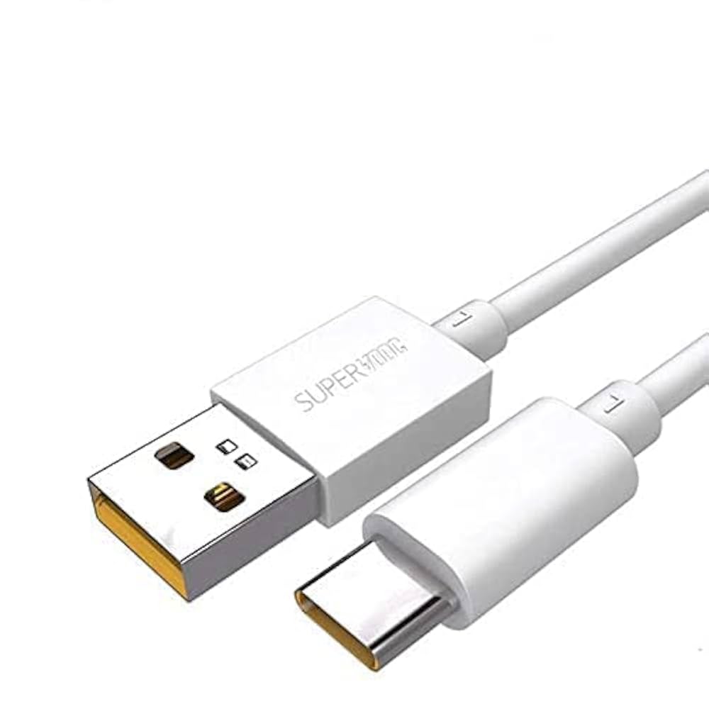 31KspLGCT7L._UF1000,1000_QL80_ REALME 65W Compatible Super Vooc Cable, USB Type-C to USB-A - Image 1