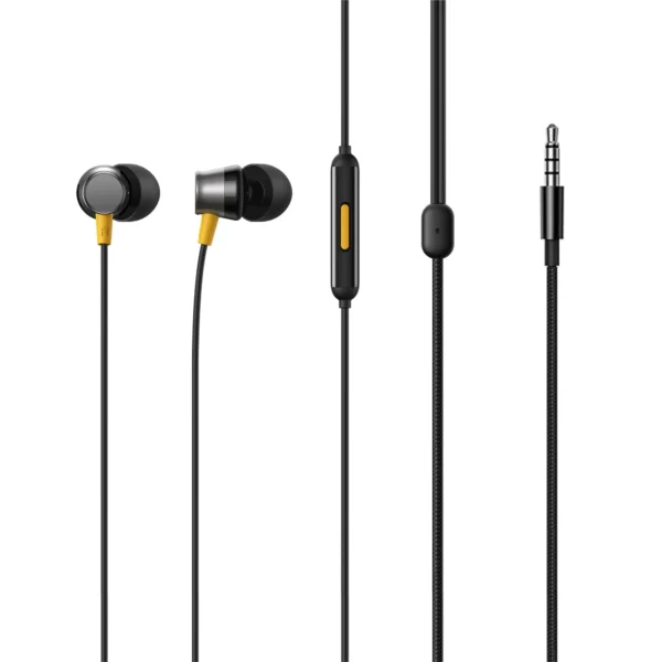 realme Buds 3 (3.5 mm) Wired Earphones with Mic (Black)